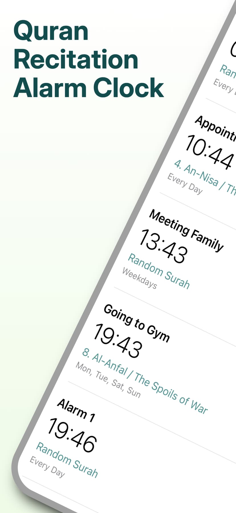Quran Alarm Screenshot 1